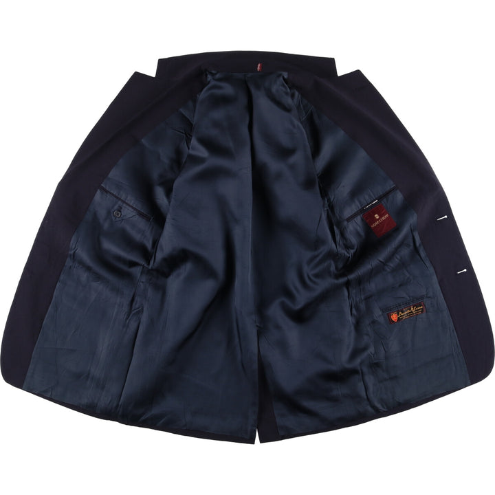 Nordstrom Navy Blazer, Tailored Jacket, Men's Size Small wool navy blue type Vintage Second Hand