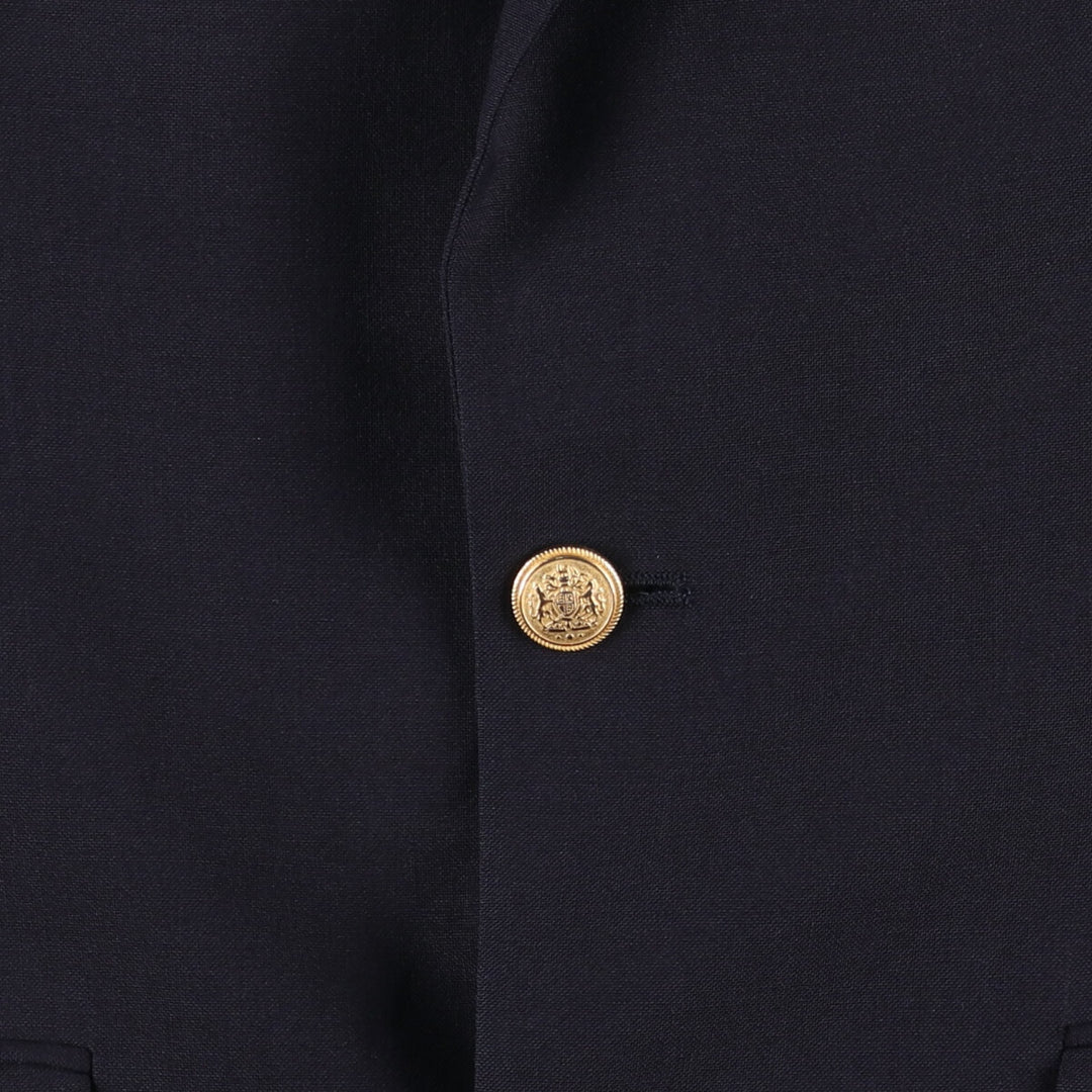 Nordstrom Navy Blazer, Tailored Jacket, Men's Size Small wool navy blue type Vintage Second Hand