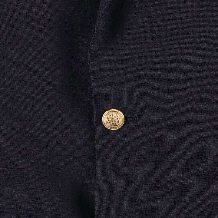Nordstrom Navy Blazer, Tailored Jacket, Men's Size Small wool navy blue type Vintage Second Hand