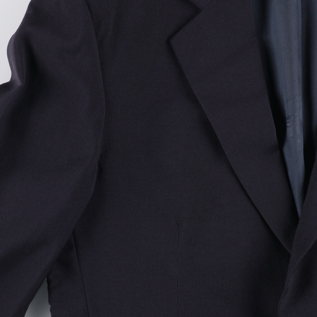Nordstrom Navy Blazer, Tailored Jacket, Men's Size Small wool navy blue type Vintage Second Hand