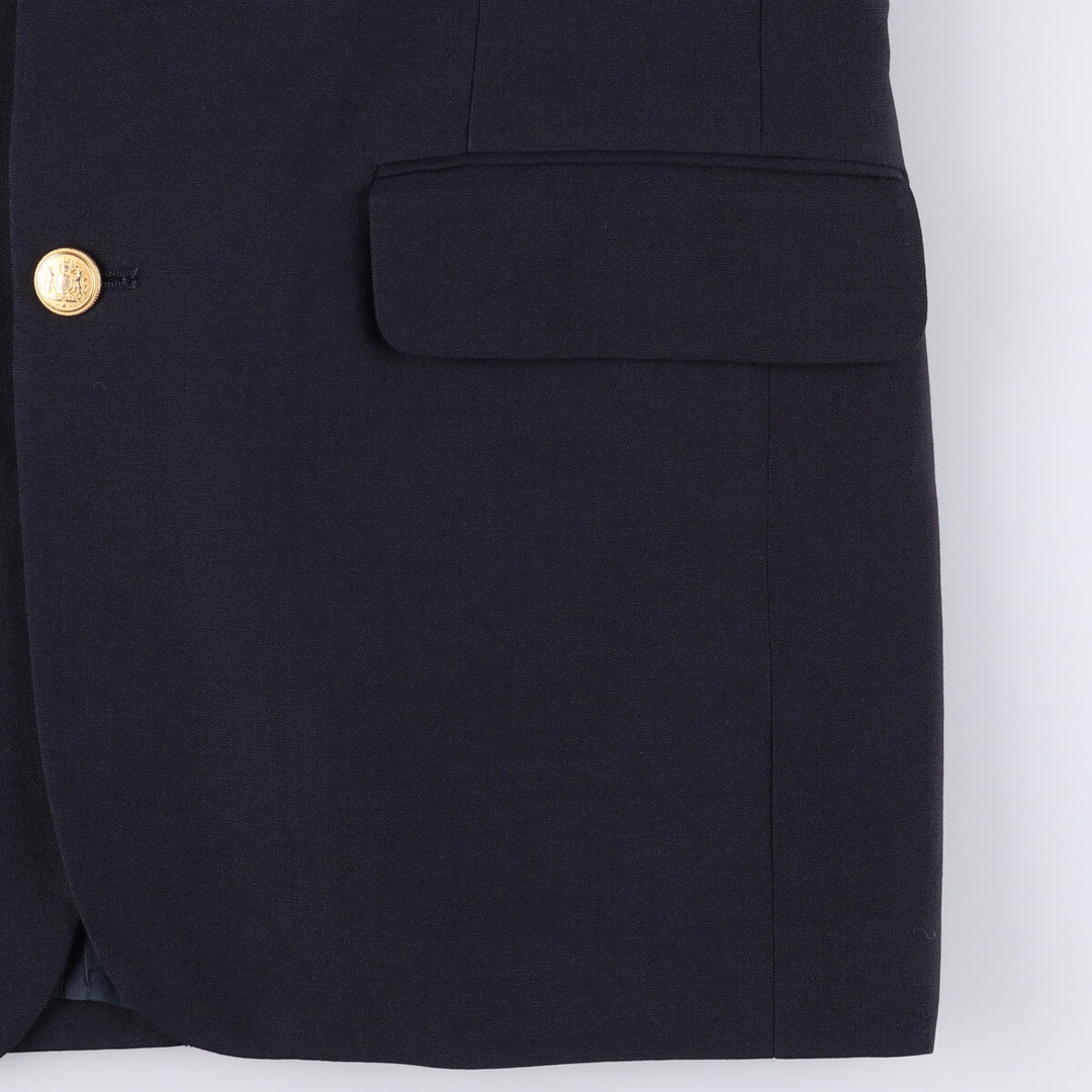 Nordstrom Navy Blazer, Tailored Jacket, Men's Size Small wool navy blue type Vintage Second Hand