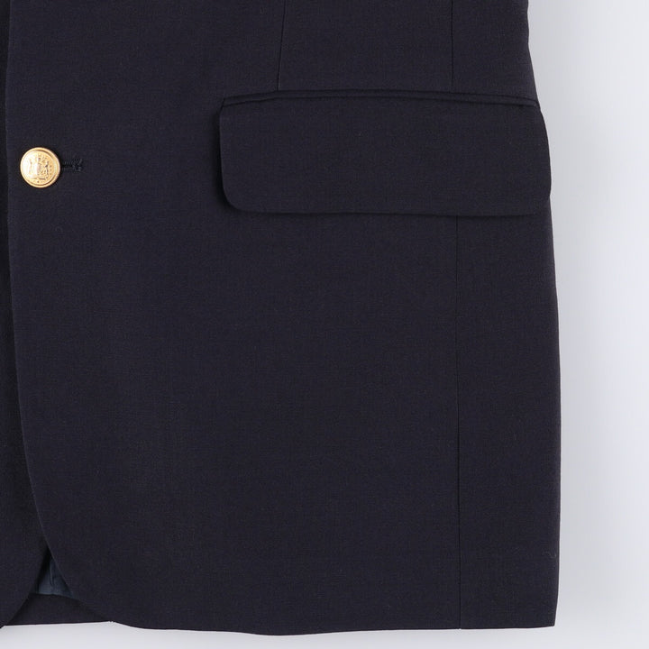 Nordstrom Navy Blazer, Tailored Jacket, Men's Size Small wool navy blue type Vintage Second Hand