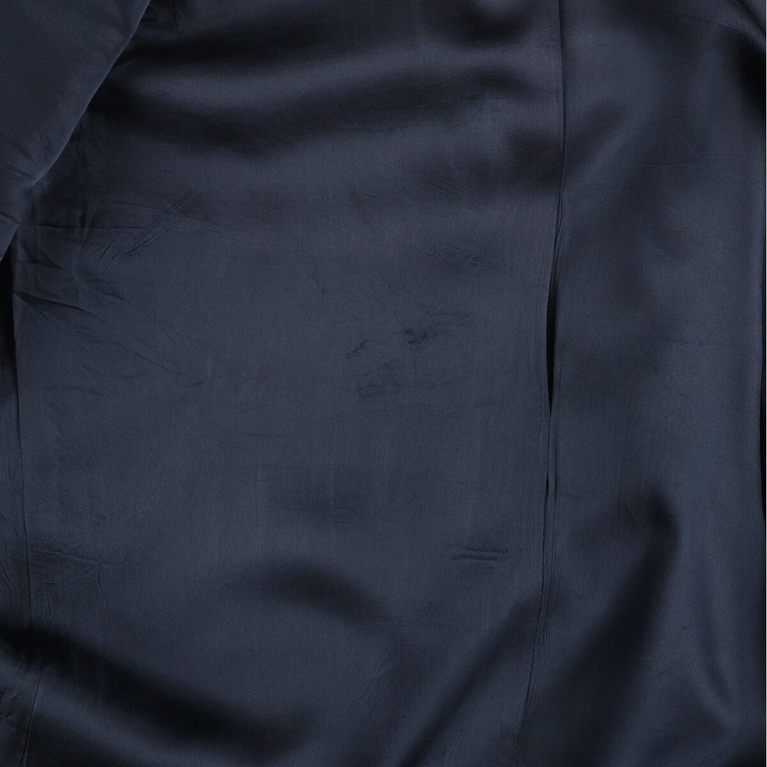 Nordstrom Navy Blazer, Tailored Jacket, Men's Size Small wool navy blue type Vintage Second Hand