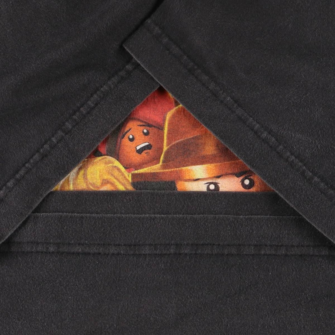 LEGO INDIANA JONES THE ORIGINAL ADVENTURES Lego Indiana Jones Movie T-shirt Men's L size cotton Charcoal Vintage Second Hand