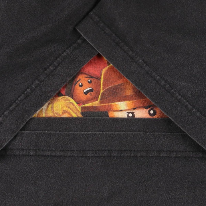 LEGO INDIANA JONES THE ORIGINAL ADVENTURES Lego Indiana Jones Movie T-shirt Men's L size cotton Charcoal Vintage Second Hand