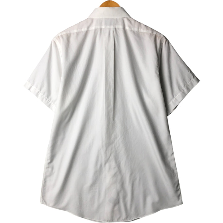 Brooks Brothers Est.1818 REGENT Wide Collar Short Sleeve Cotton Shirt Men's M cotton white type Vintage Second Hand