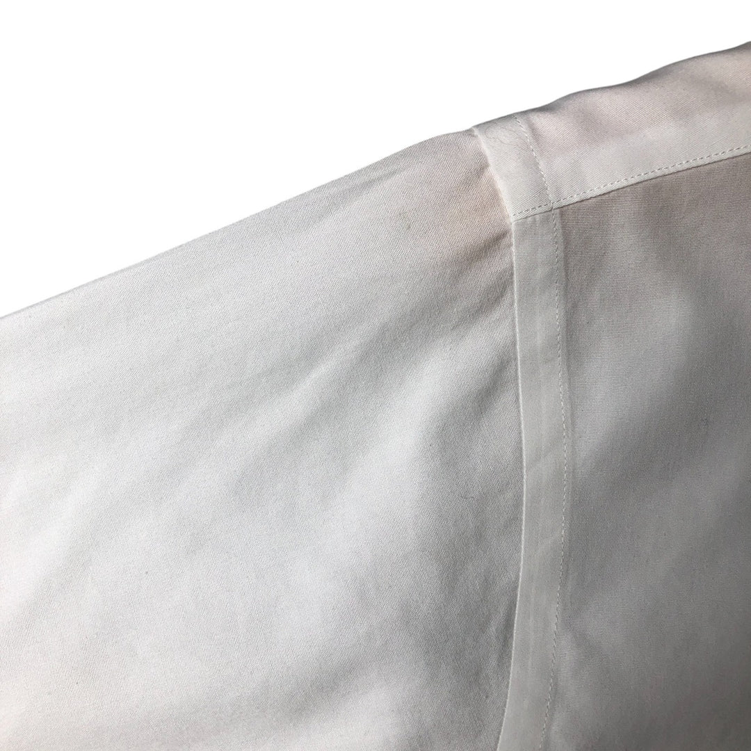 Brooks Brothers Est.1818 REGENT Wide Collar Short Sleeve Cotton Shirt Men's M cotton white type Vintage Second Hand