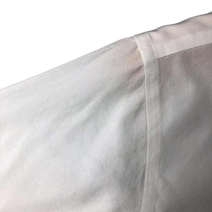 Brooks Brothers Est.1818 REGENT Wide Collar Short Sleeve Cotton Shirt Men's M cotton white type Vintage Second Hand