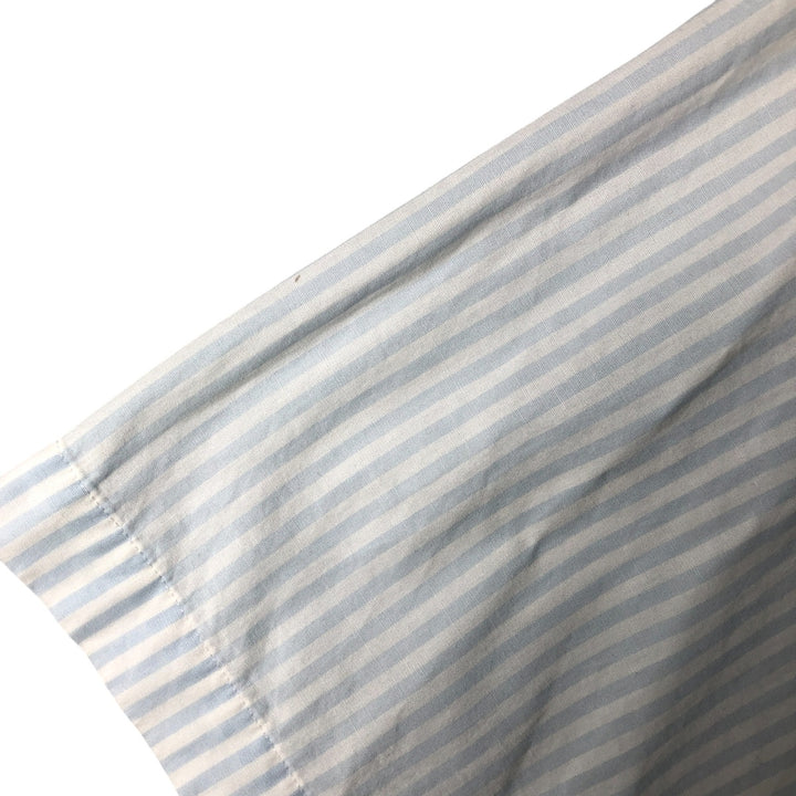 Ralph Lauren Classic Fit short sleeve button down striped shirt, men's XL size cotton white type Vintage Second Hand