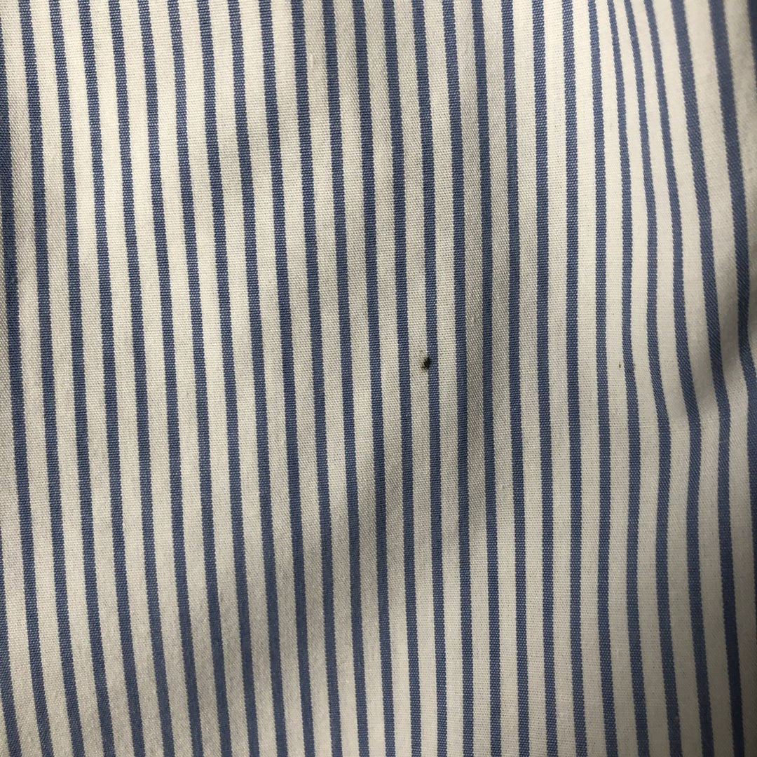 Brooks Brothers Est.1818 Long Sleeve Button-Down Striped Shirt, Men's M Size cotton white type Vintage Second Hand