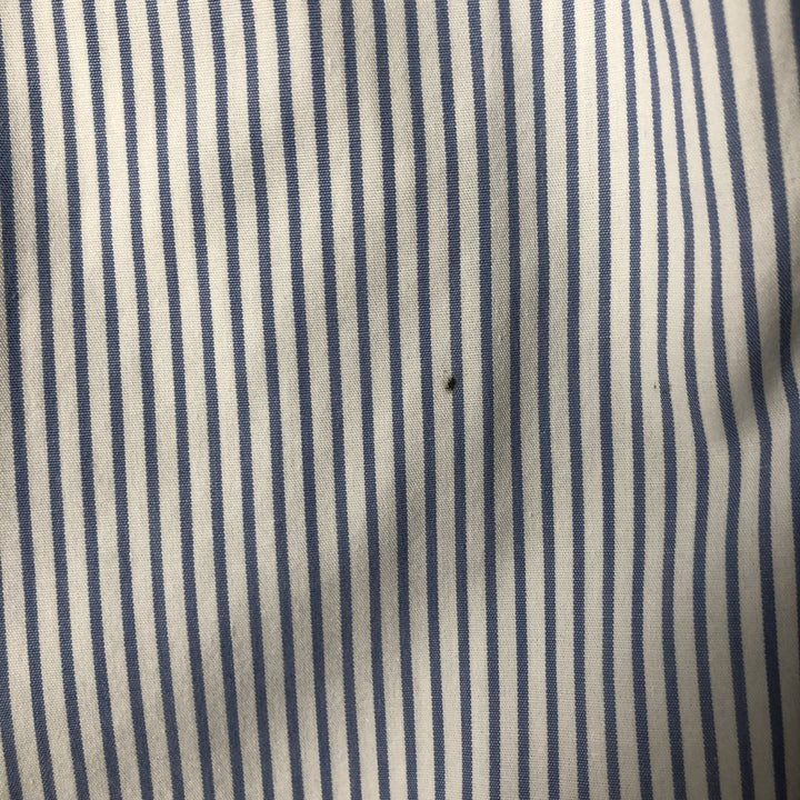 Brooks Brothers Est.1818 Long Sleeve Button-Down Striped Shirt, Men's M Size cotton white type Vintage Second Hand