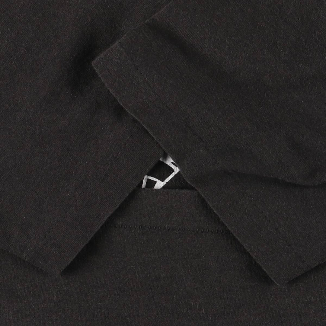 90'S Fruit of the Loom printed T-shirt, made in the USA, men's XL size, vintage cotton black type Vintage Second Hand