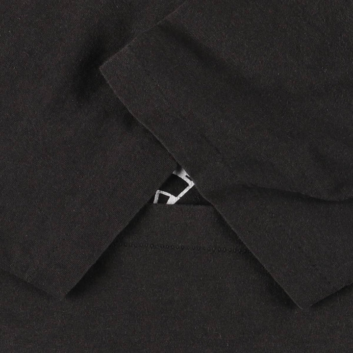 90'S Fruit of the Loom printed T-shirt, made in the USA, men's XL size, vintage cotton black type Vintage Second Hand