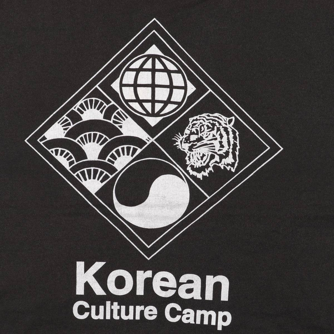 90'S Fruit of the Loom printed T-shirt, made in the USA, men's XL size, vintage cotton black type Vintage Second Hand