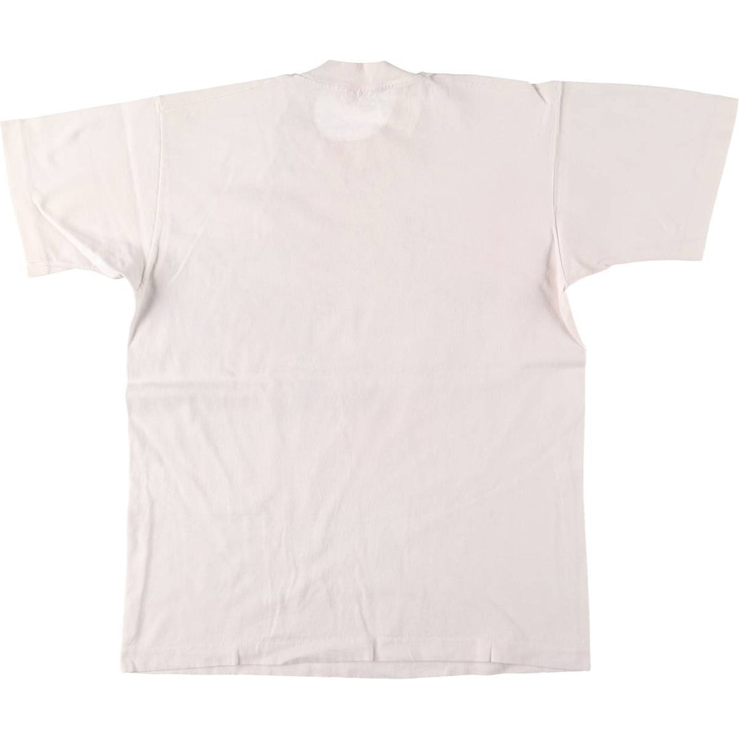 90'S Fruit of the Loom Message Print T-Shirt Made in USA Men's Medium Vintage cotton white type Vintage Second Hand