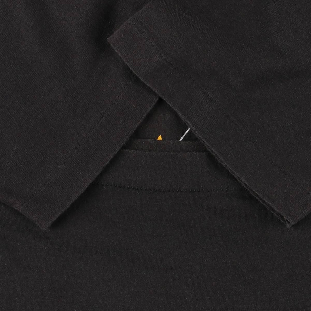 90'S Fruit of the Loom printed T-shirt, made in the USA, men's size L, vintage cotton black type Vintage Second Hand