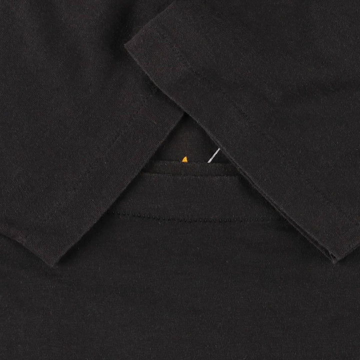90'S Fruit of the Loom printed T-shirt, made in the USA, men's size L, vintage cotton black type Vintage Second Hand