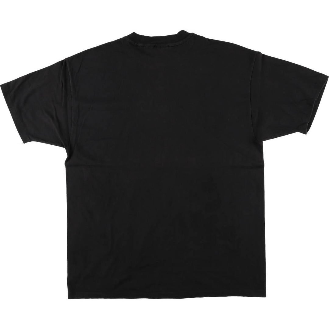 90'S Hanes BEEFY-T Message Print T-Shirt Made in USA Men's XL Vintage cotton black type Vintage Second Hand