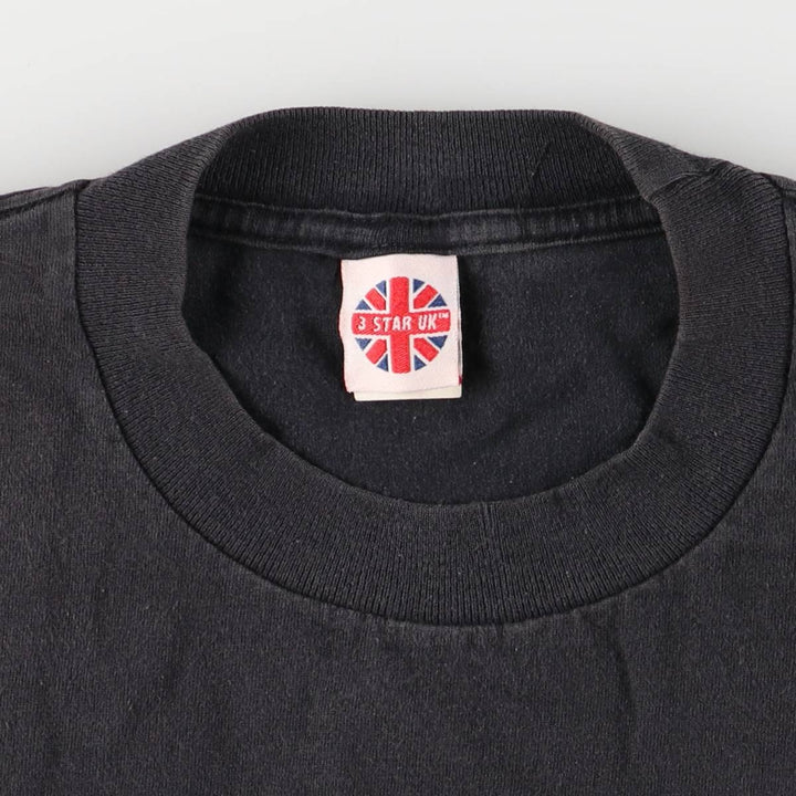 3 STAR UK Photo T-shirt Made in USA Men's XL cotton black type Vintage Second Hand