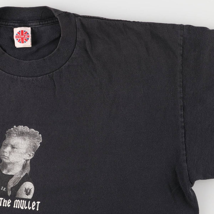 3 STAR UK Photo T-shirt Made in USA Men's XL cotton black type Vintage Second Hand
