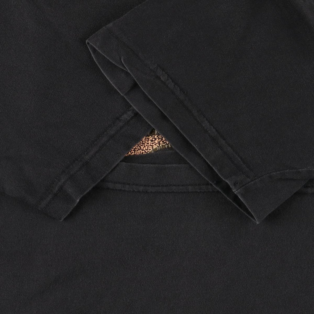 90'S MURINA Print T-shirt HOLLYWOOD USA Made Men's XL Vintage cotton black type Vintage Second Hand