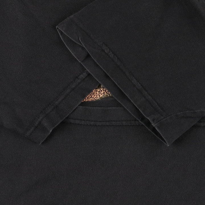 90'S MURINA Print T-shirt HOLLYWOOD USA Made Men's XL Vintage cotton black type Vintage Second Hand