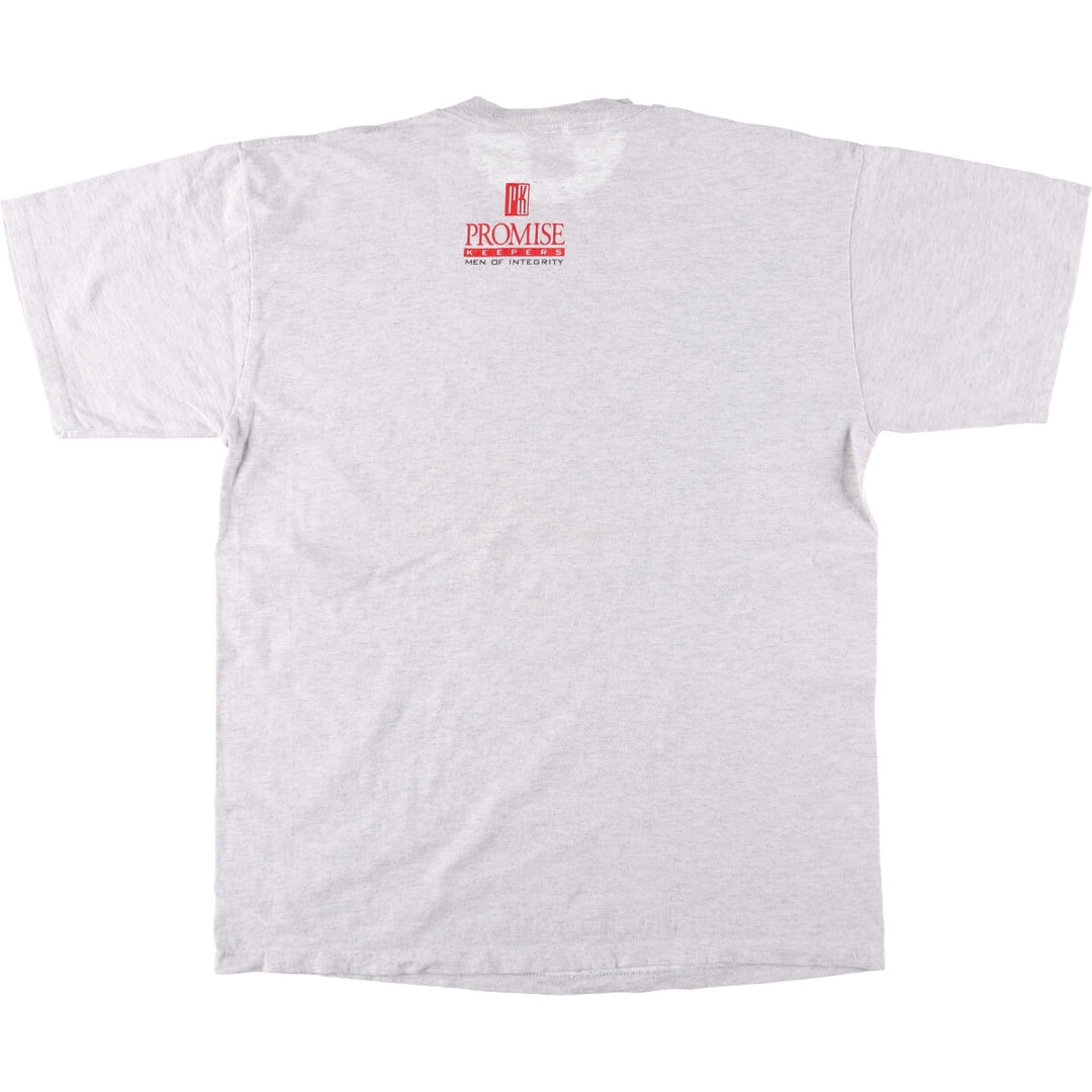 90'S Tultex Message Print T-Shirt, Men's XL, Vintage cotton gray type Vintage Second Hand