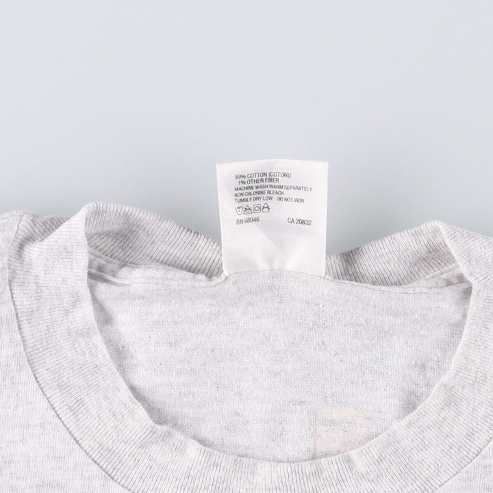 90'S Tultex Message Print T-Shirt, Men's XL, Vintage cotton gray type Vintage Second Hand