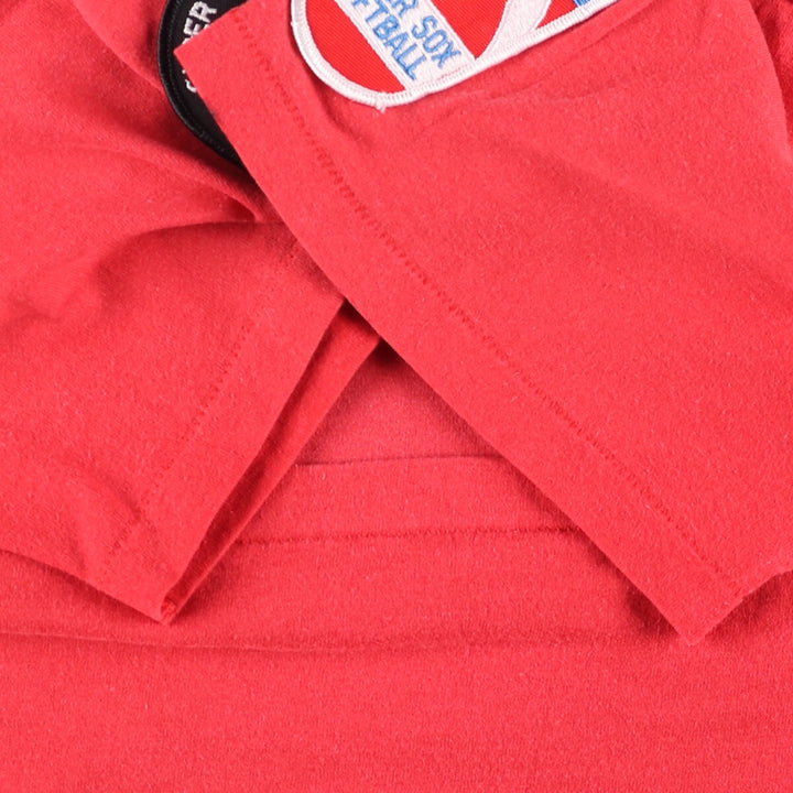 90'S ONEITA Printed T-shirt Made in USA Men's L size Vintage cotton red type Vintage Second Hand
