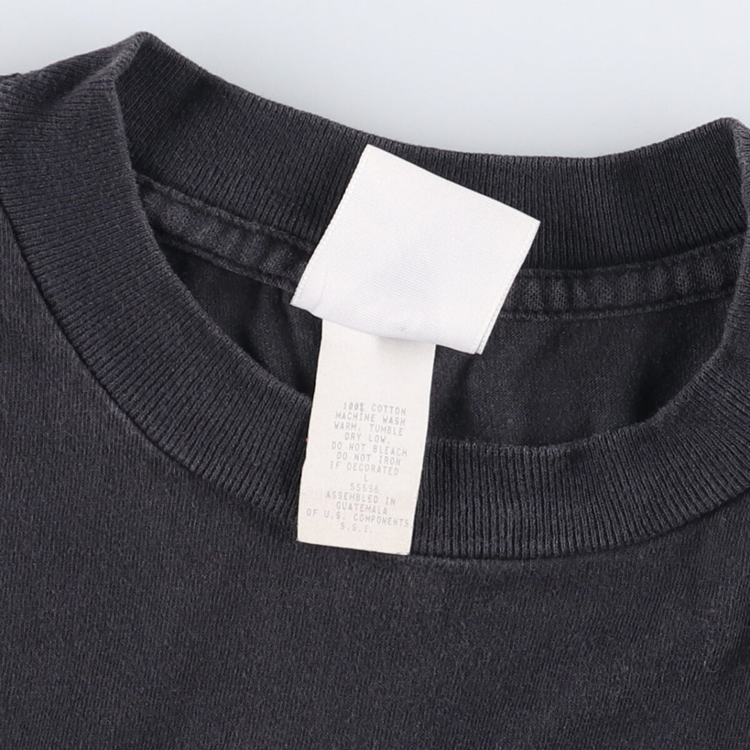 Vintage 90'S SSI Print T-shirt, Men's Size L cotton black type Vintage Second Hand