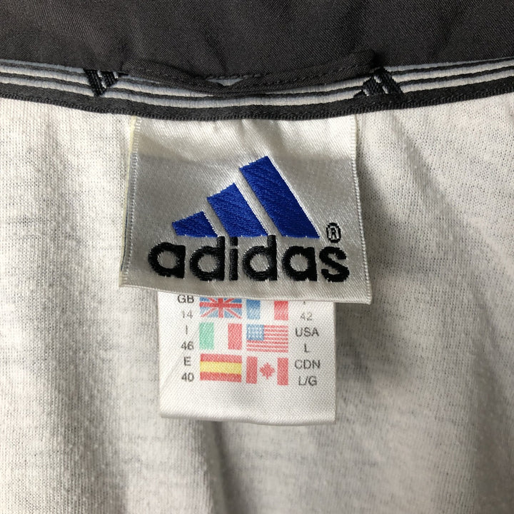 90'S Adidas Windbreaker Men's Size L Vintage polyester black type Vintage Second Hand