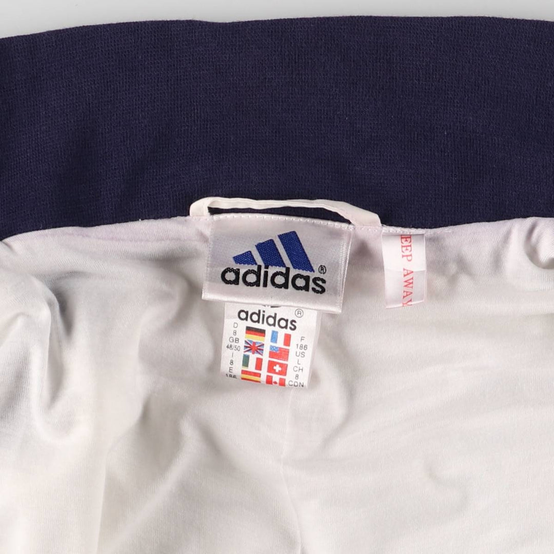 80s~90'S Adidas Back Logo Windbreaker Men's L Size Vintage polyester white type Vintage Second Hand
