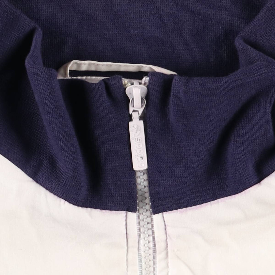 80s~90'S Adidas Back Logo Windbreaker Men's L Size Vintage polyester white type Vintage Second Hand