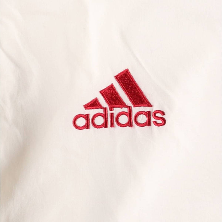 80s~90'S Adidas Back Logo Windbreaker Men's L Size Vintage polyester white type Vintage Second Hand