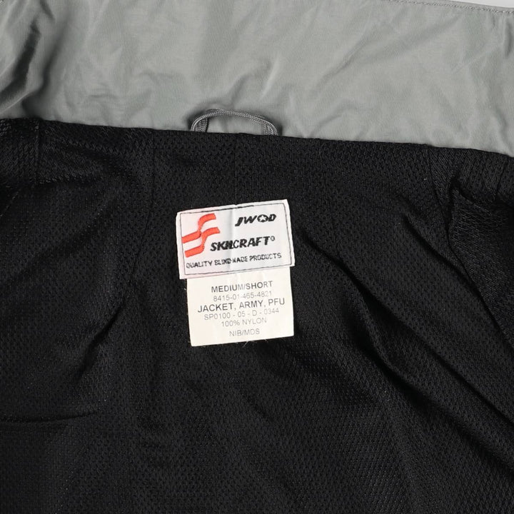 00'S US military genuine SKILCRAFT IPFU training jacket USARMY nylon jacket made in USA men's M size Nylon Khaki type Vintage Second Hand