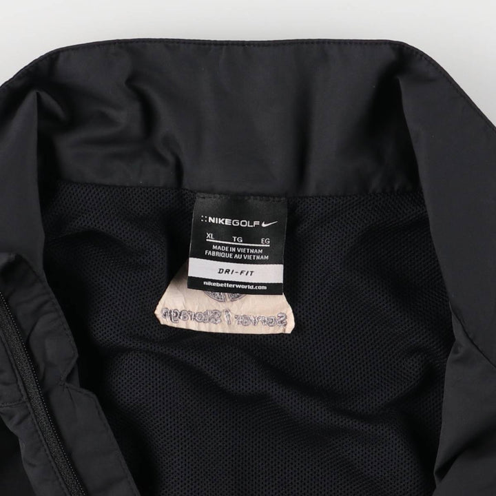 Nike Golf DRI-FIT HP Hewlett Packard Windbreaker Men's XL polyester black type Vintage Second Hand