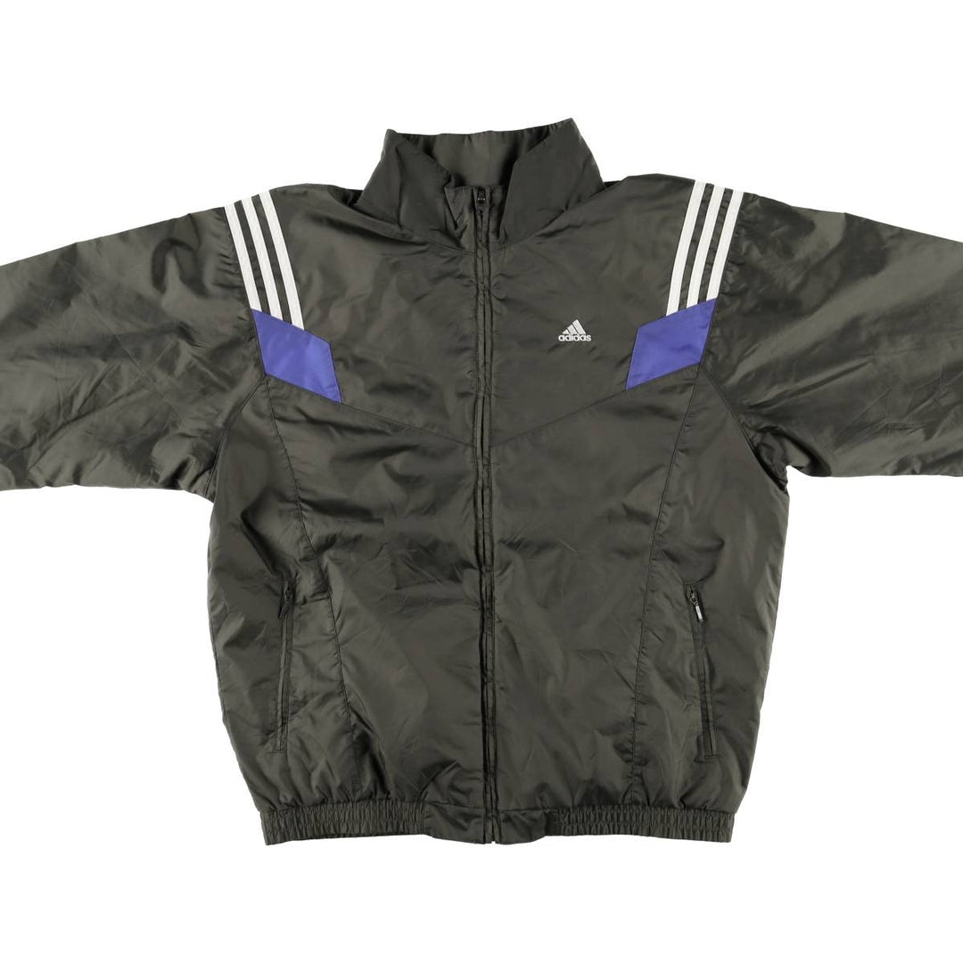 90s~00'S Adidas nylon jacket, men's size M Nylon Khaki type Vintage Second Hand