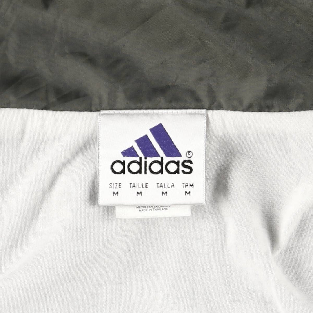 90s~00'S Adidas nylon jacket, men's size M Nylon Khaki type Vintage Second Hand