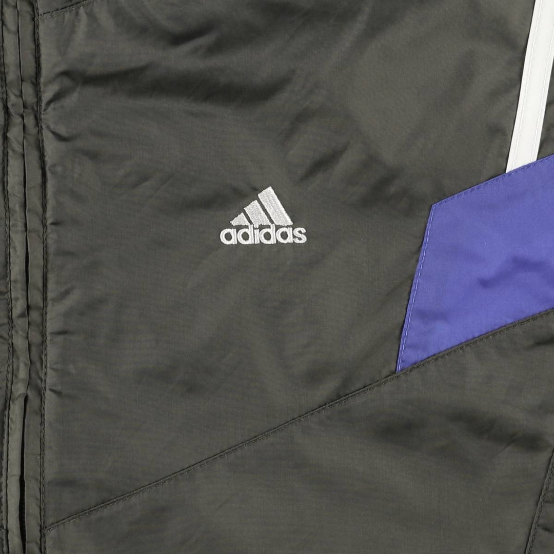 90s~00'S Adidas nylon jacket, men's size M Nylon Khaki type Vintage Second Hand
