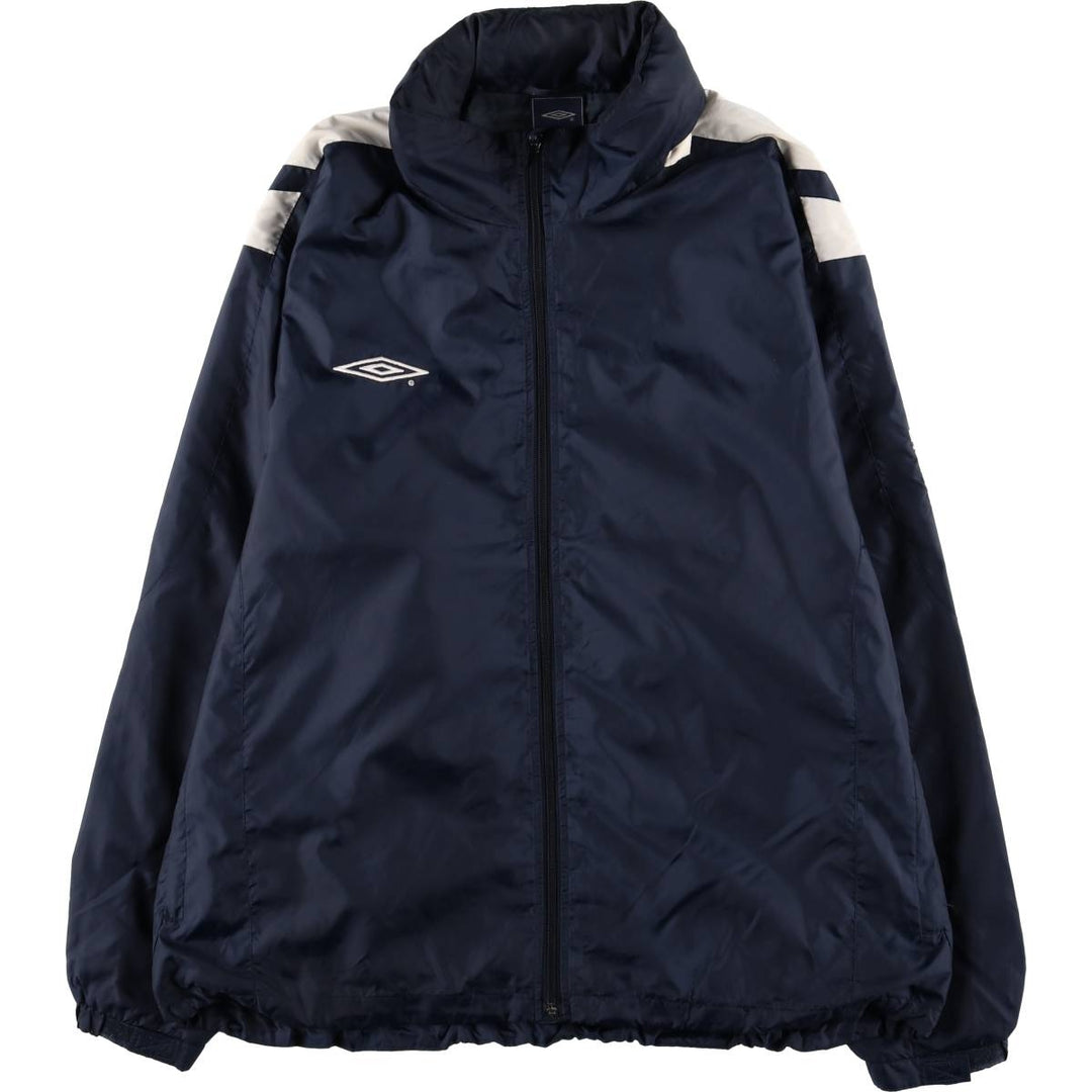 90'S Umbro Nylon Jacket, Men's Size L, Vintage Nylon navy blue type Vintage Second Hand