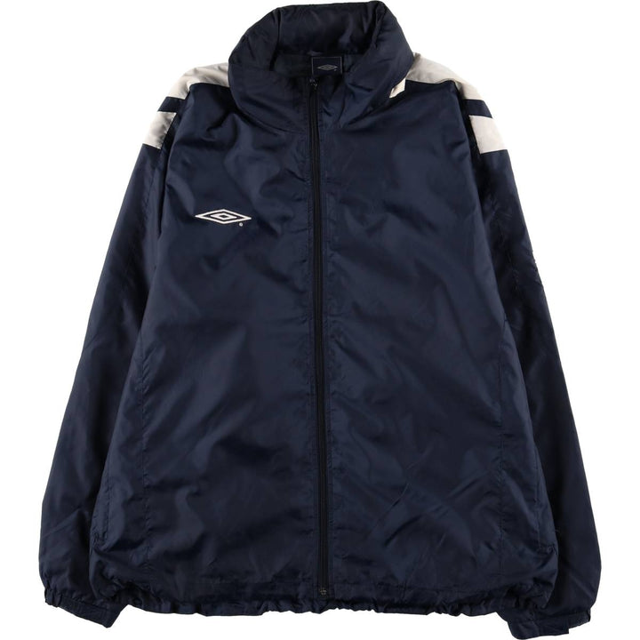 90'S Umbro Nylon Jacket, Men's Size L, Vintage Nylon navy blue type Vintage Second Hand