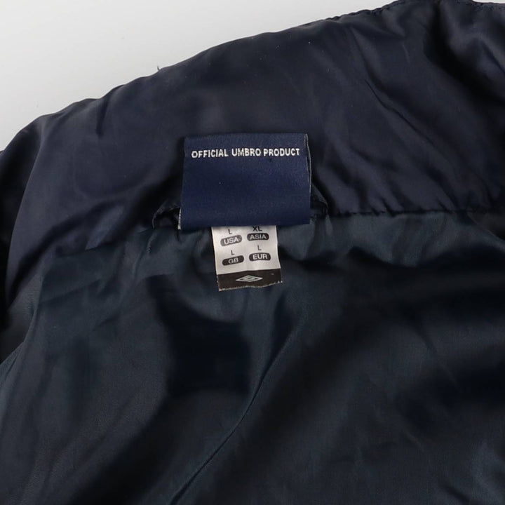 90'S Umbro Nylon Jacket, Men's Size L, Vintage Nylon navy blue type Vintage Second Hand