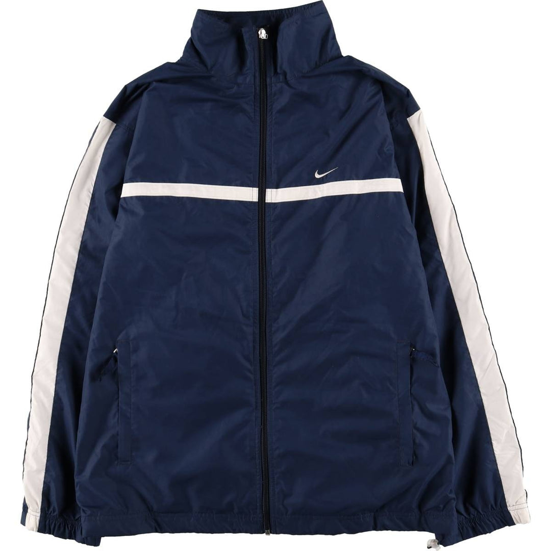 00'S Nike Windbreaker Men's M size polyester navy blue type Vintage Second Hand