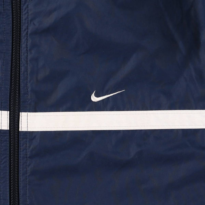 00'S Nike Windbreaker Men's M size polyester navy blue type Vintage Second Hand
