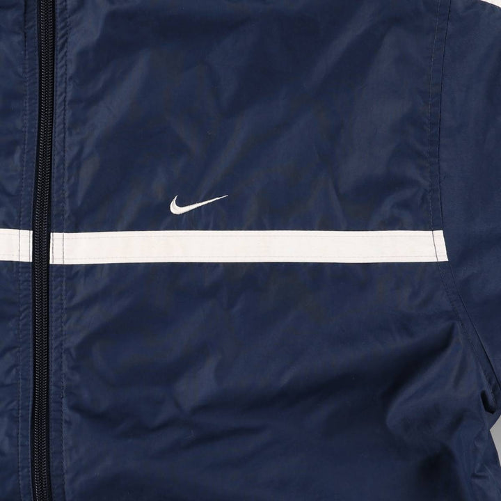 00'S Nike Windbreaker Men's M size polyester navy blue type Vintage Second Hand