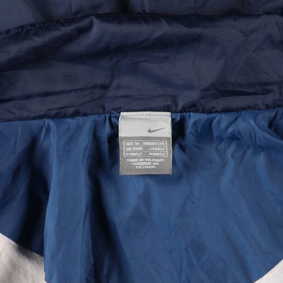 2000'S Nike Hooded Windbreaker, Men's Size Medium polyester blue type Vintage Second Hand