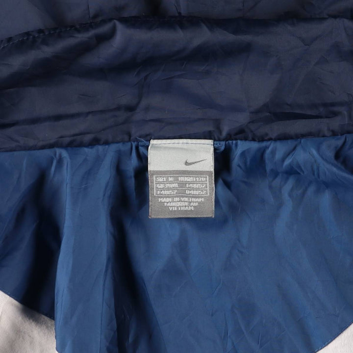 2000'S Nike Hooded Windbreaker, Men's Size Medium polyester blue type Vintage Second Hand
