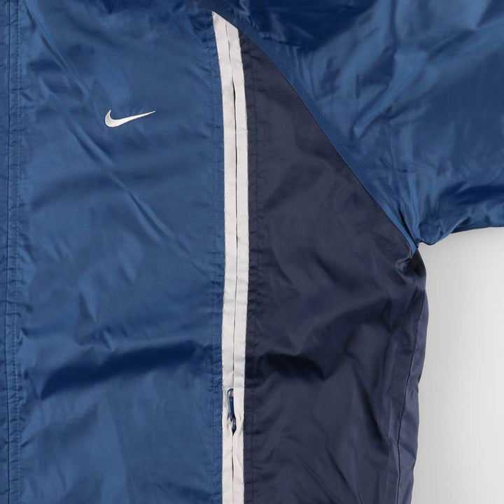 2000'S Nike Hooded Windbreaker, Men's Size Medium polyester blue type Vintage Second Hand