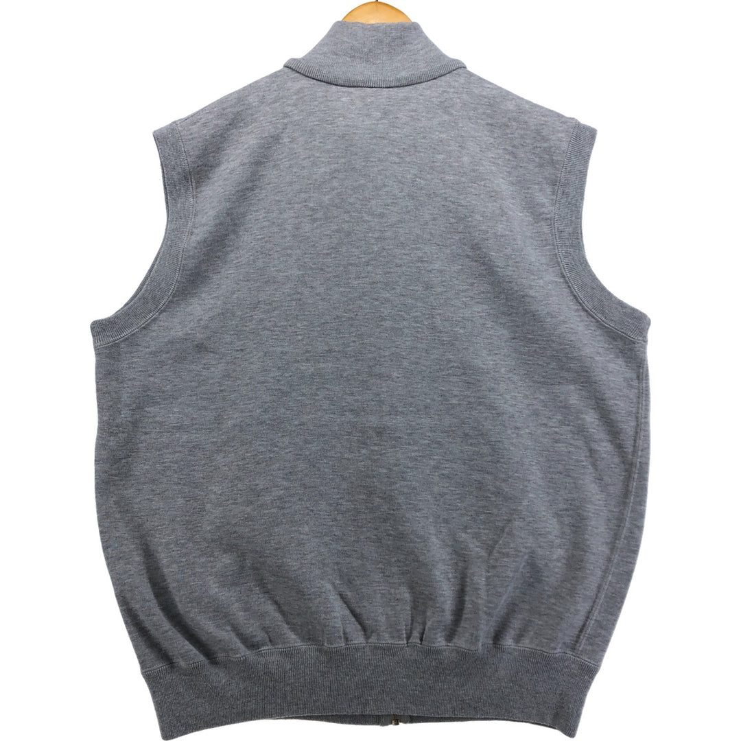 80'S Nike Navy Tag High Neck Sweat Vest Men's XL Size Vintage unclear gray type Vintage Second Hand