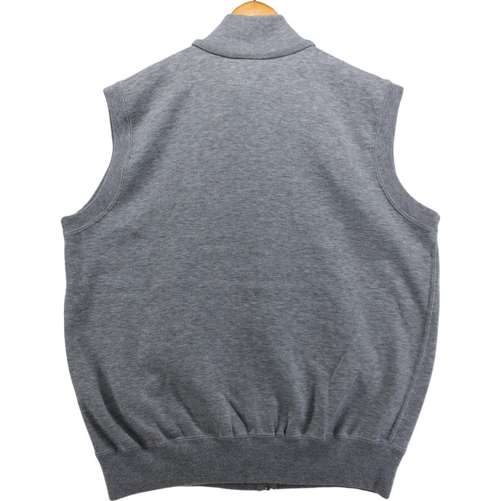 80'S Nike Navy Tag High Neck Sweat Vest Men's XL Size Vintage unclear gray type Vintage Second Hand